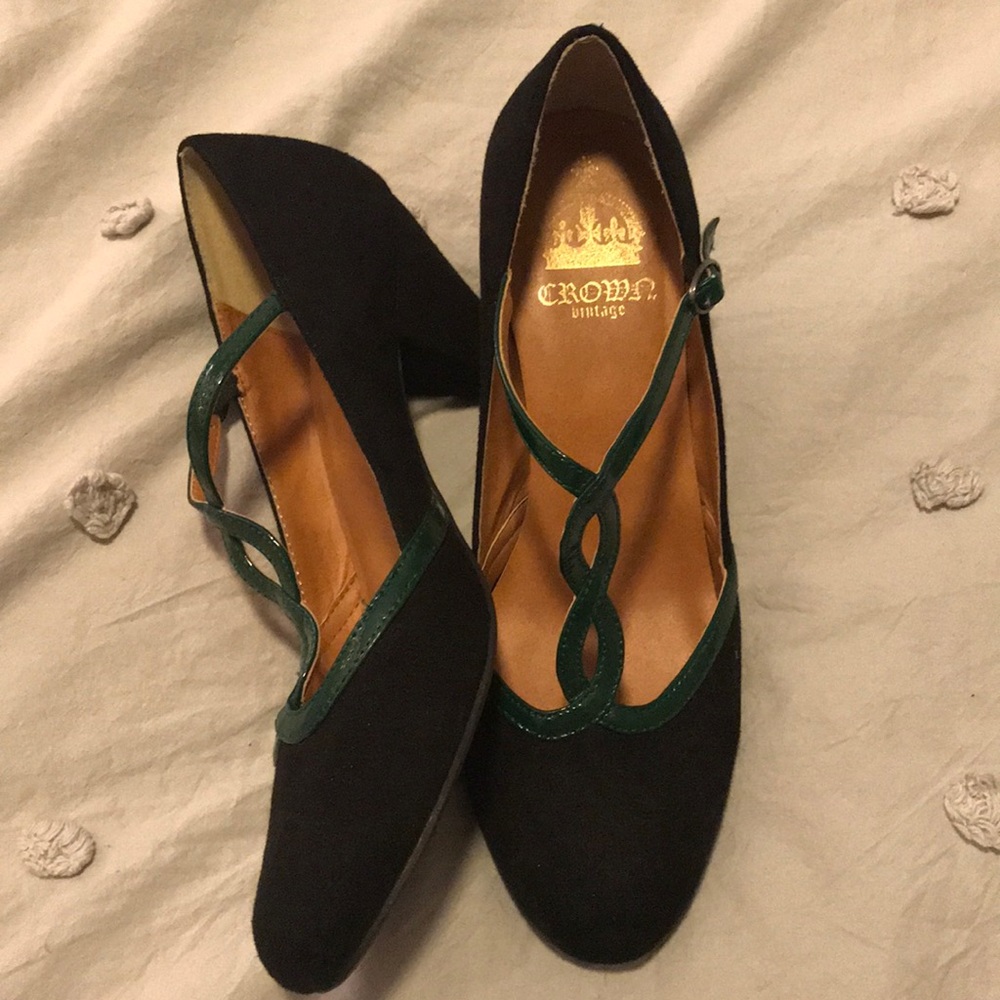 Crown Vintage T Strap Heels